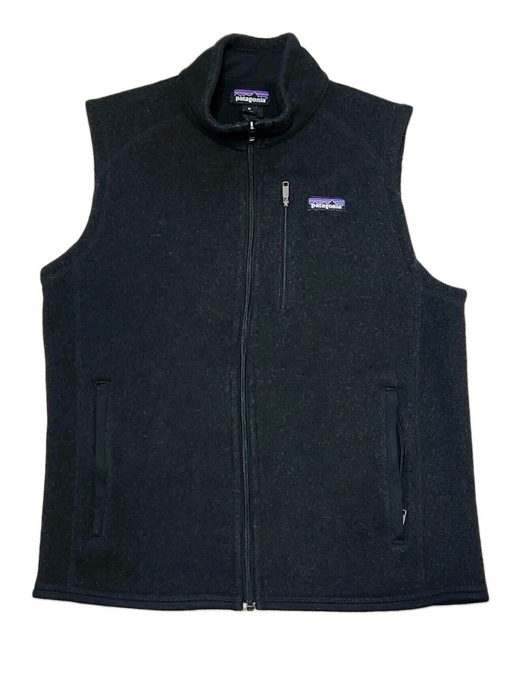 Patagonia Better Sweater Vest Size Medium Mens Charcoal Grey Zip Up